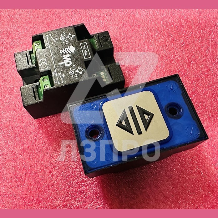 Кнопка приказной панели голубая подсветка ОТКРЫТИЕ COMPAC T 1C 24V R2172PTBCAY49 MacPuarsa