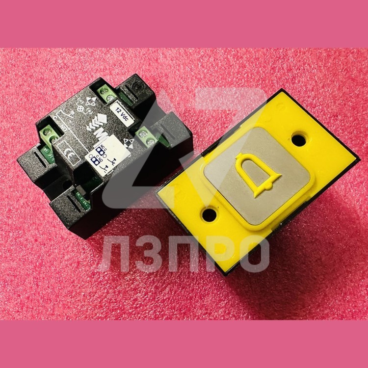 Кнопка приказной панели без подсветки ТРЕВОГА (вызов диспетчера) COMPAC 24V R2172PTGCAL00 MacPuarsa