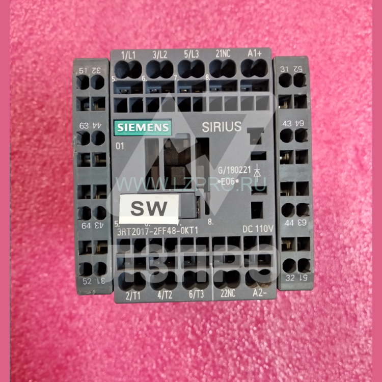 Контактор 110VDC 2NO+2NC 3RT2017-2FF48-0KT1 Siemens