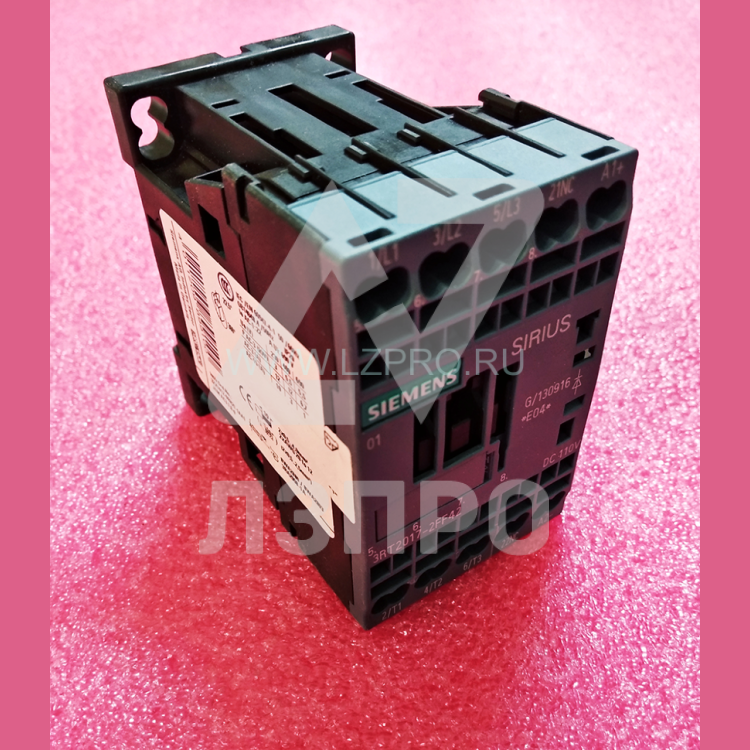 Контактор 110V, AC-3, 5,5kW, 400V, 1OE 1NC 3RT2017-2FF42 Siemens