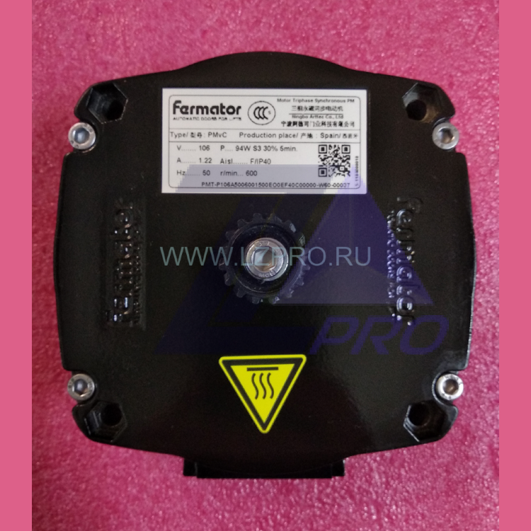 Двигатель с энкодером для привода VF5 (шкив для шевронного ремня Eagle)  PMT-PMTC.C0000 Fermator