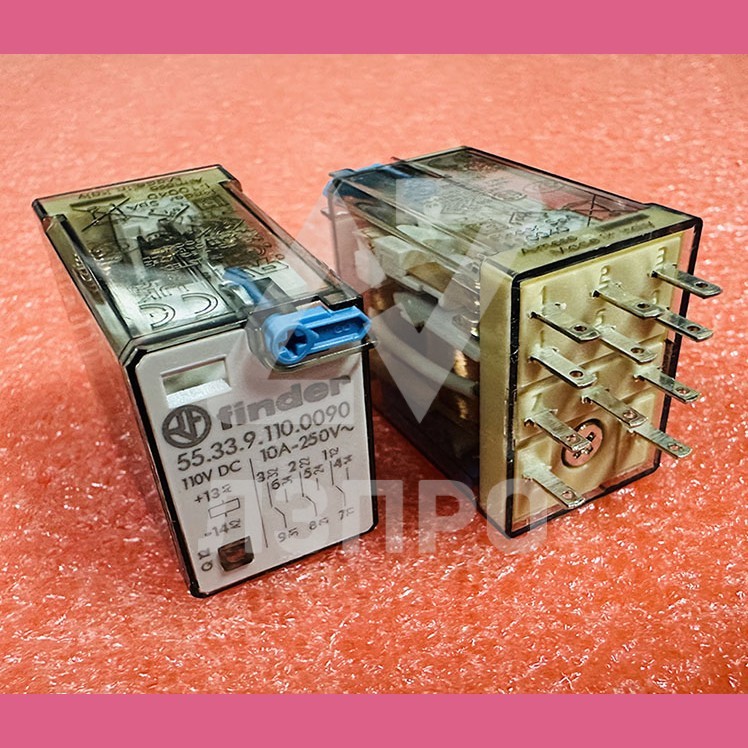 Реле промежуточное 3CO 10A 110VDC 7A 55.33.9.110.0090 Finder
