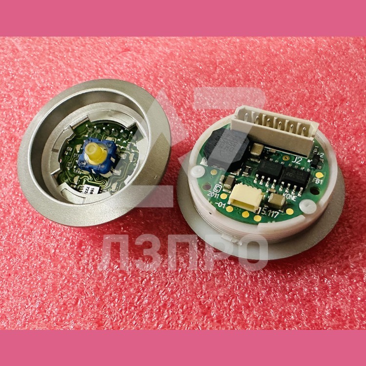 Кнопочный модуль желтая подсветка KM804342G08 Kone
