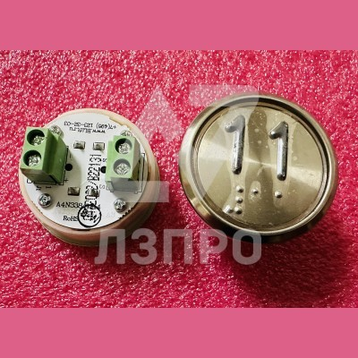Модуль кнопочный A4N33841$14 красная подсветка Брайль "11" BBP-R331-CMPLT-S-R-11(EA2406S-S-R-11) ЩЛЗ