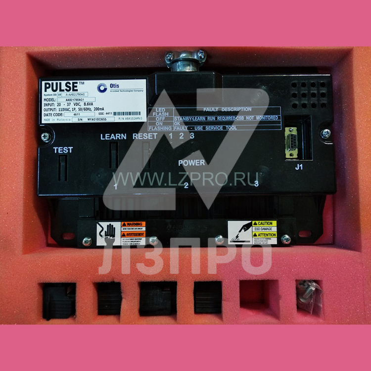 Блок контроля ремней RBI (2 ремня, 25 мм) AAB21700AG1 Otis